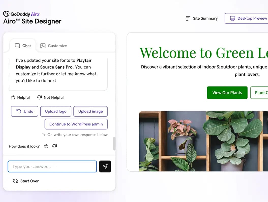 Exploring GoDaddy’s Airo™ Site Designer
