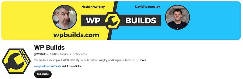 WP Builds YouTube Channel