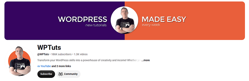 WPTuts YouTube Channel