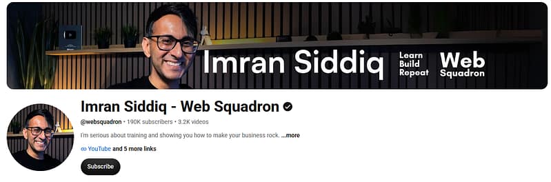 Web Squadron YouTube Channel