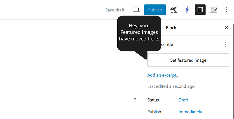 An example of how a tooltip could help guide users.